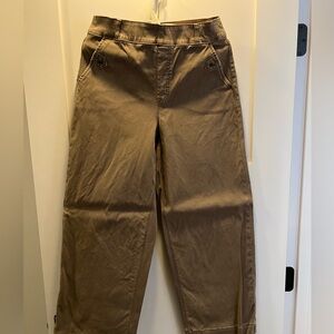 Spanx stretch twill pull on wide leg pants